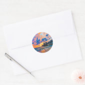 Naples Pier, Florida Ronde Sticker (Envelop)