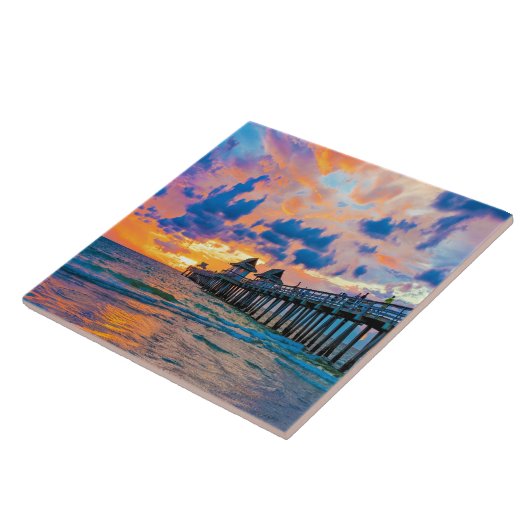 Naples Pier, Florida Tegeltje (Zijkant)