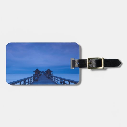 Naples Pier, zonsopgang Bagagelabel (Voorkant horizontaal)