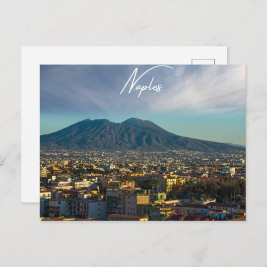 Naples Vesuvius Briefkaart (Voorkant / Achterkant)