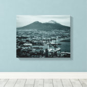 Naples Vesuvius Canvas Afdruk (Insitu (Houten vloer))