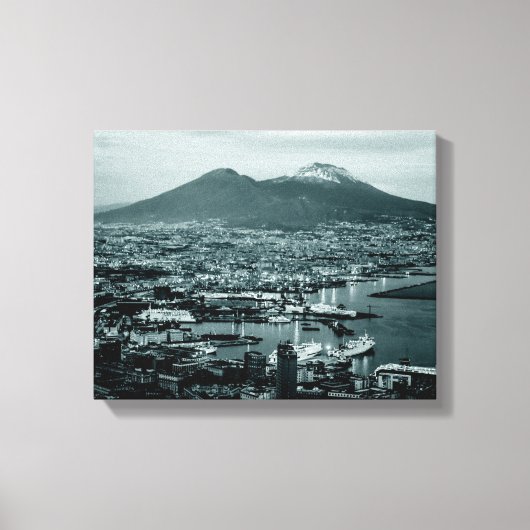 Naples Vesuvius Canvas Afdruk (Voorkant)