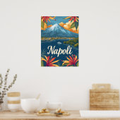 Naples Vesuvius Poster (Keuken)