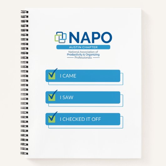 NAPO Austin Ik kwam Notitieboek controleren (Voorkant)