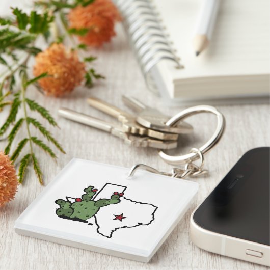 NAPO Austin Pear Cactus Sleutelhanger (Voorkant Rechts)