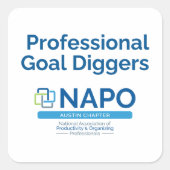 NAPO Austin Professional Goal Diggers sticker (Voorkant)