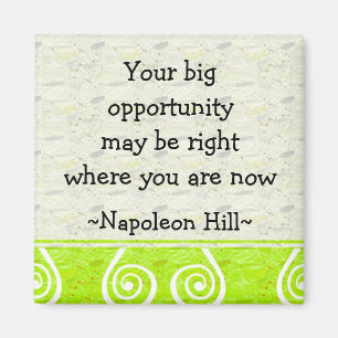 Napolean Hill Quotes (1)- Motivatie Magnet