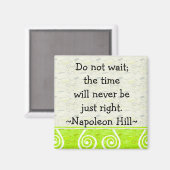 Napolean Hill Quotes(2) - Motivatie magneet (Voorkant / Achterkant)