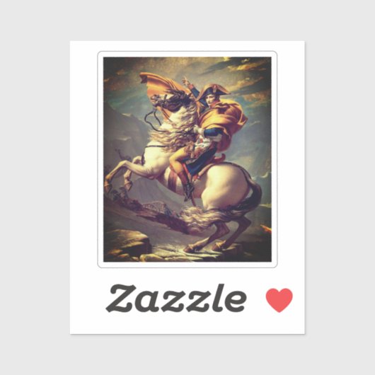 Napoleon aan de Saint-Bernardpas Sticker (Vel)