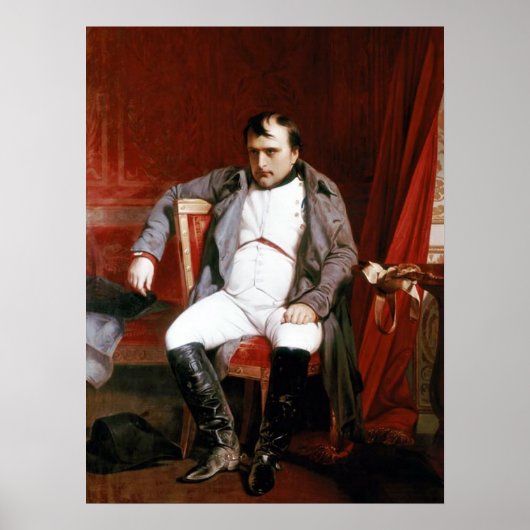 Napoleon Abdicating Fountainbleu Poster (Voorkant)