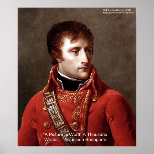 Napoleon "Afbeelding is 1000 woorden waard" Poster (Voorkant)