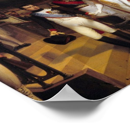 Napoleon and the Queen of Prussia at Tilsit Poster (Hoek)