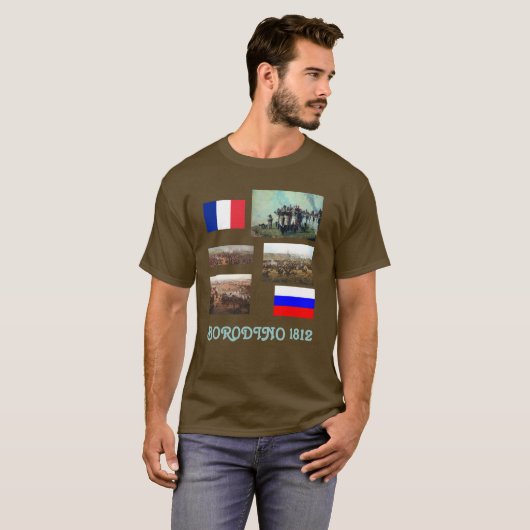 Napoleon Battle of Borodino T-shirt (Voorkant volledig)