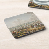 Napoleon Bezoek Siege Works in Danzig onder leidin Bier Onderzetter (Linkerzijde)