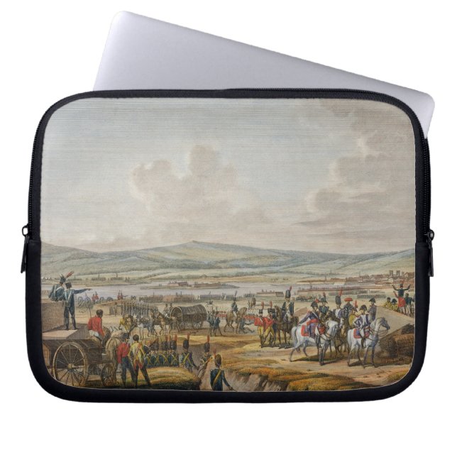 Napoleon Bezoek Siege Works in Danzig onder leidin Laptop Sleeve (Voorkant)