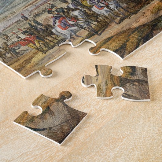 Napoleon Bezoek Siege Works in Danzig onder leidin Legpuzzel (Zijkant)