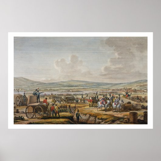 Napoleon Bezoek Siege Works in Danzig onder leidin Poster (Voorkant)