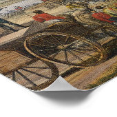 Napoleon Bezoek Siege Works in Danzig onder leidin Poster (Hoek)