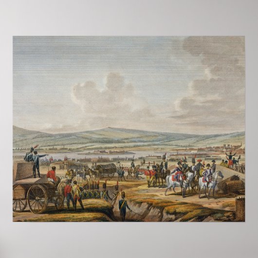 Napoleon Bezoek Siege Works in Danzig onder leidin Poster (Voorkant)