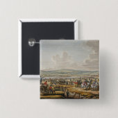 Napoleon Bezoek Siege Works in Danzig onder leidin Vierkante Button 5,1 Cm (Voorkant /achterkant)