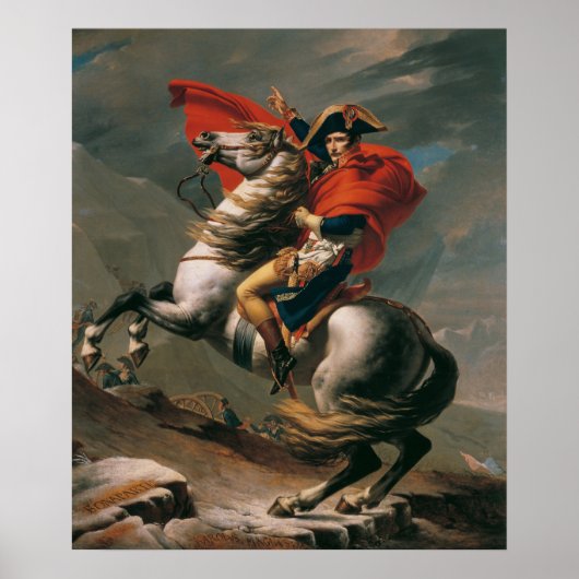 Napoleon bij de St. Bernard Pass Poster (Voorkant)