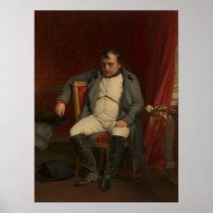 Napoleon bij Fontainebleau, 31 maart 1814 Poster
