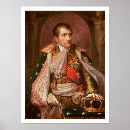 Napoleon Bonaparte (1769-1821), als koning van Ita Poster (Voorkant)
