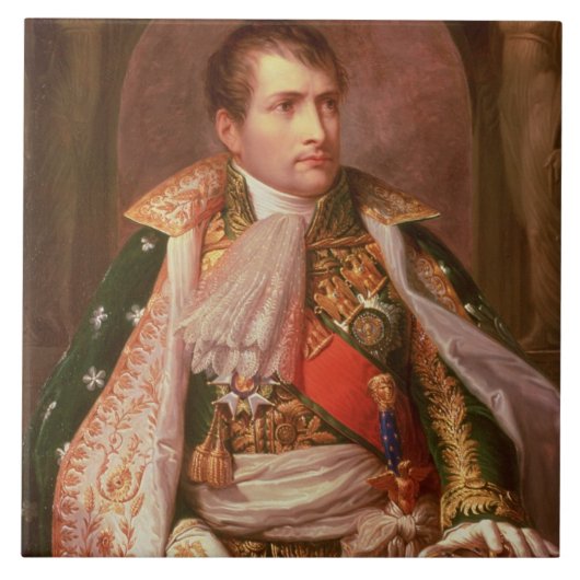 Napoleon Bonaparte (1769-1821), als koning van Ita Tegeltje (Voorkant)