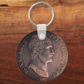 Napoleon Bonaparte 1802 zilvermunt Sleutelhanger (Voorkant)