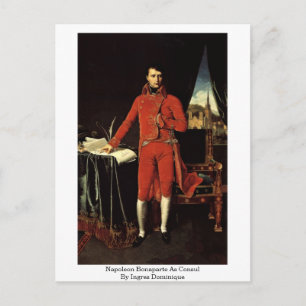 Napoleon Bonaparte als consument door Ingres Domin Briefkaart