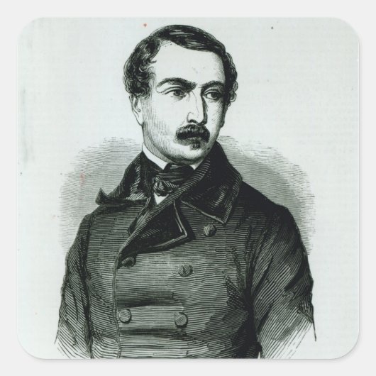 Napoleon Bonaparte als volksvertegenwoordiger Vierkante Sticker (Voorkant)