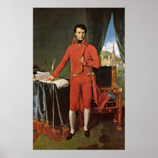 Napoleon Bonaparte as Consul door Ingres Dominique Poster