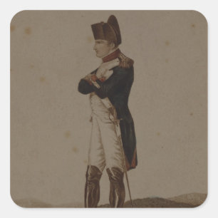 Napoleon Bonaparte as First Consul Vierkante Sticker