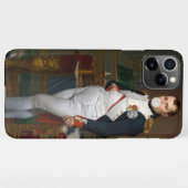 Napoleon Bonaparte blazen een witte kauwgom iPhone Hoesje (Achterkant horizontaal)