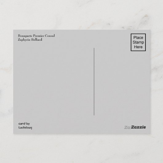 Napoleon Bonaparte Briefkaart (Achterkant)