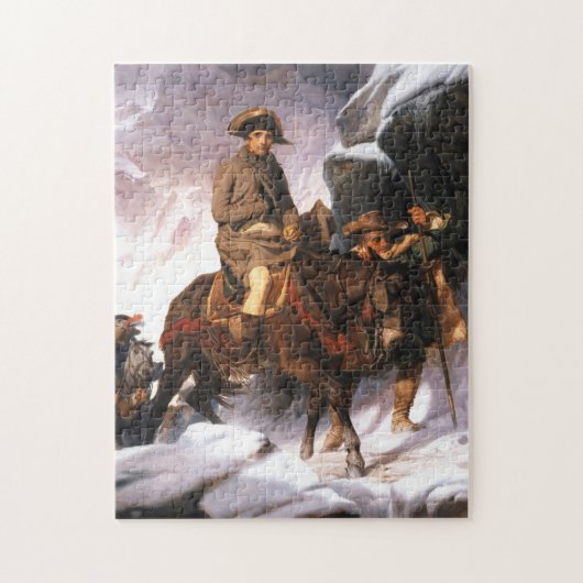 Napoleon Bonaparte Crossing Alps Paul Delaroche Legpuzzel (Verticaal)