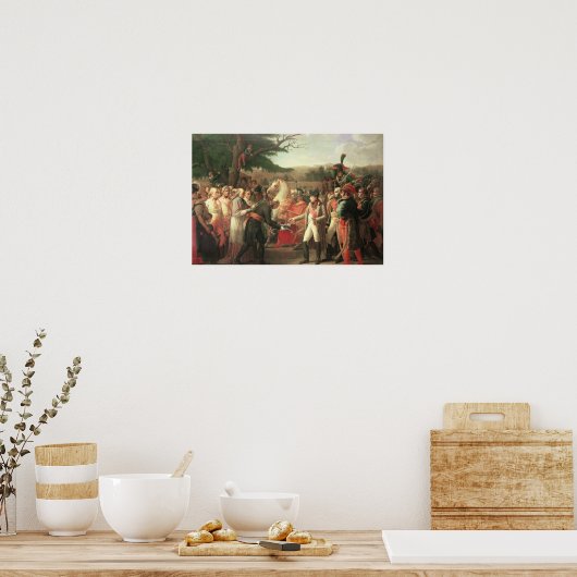 Napoleon Bonaparte De sleutels ontvangen Poster (Keuken)