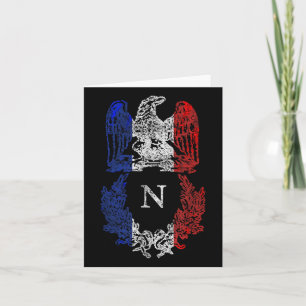 Napoleon Bonaparte Eagle Franse vlag Napoleontisch Kaart