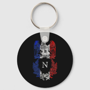 Napoleon Bonaparte Eagle Franse vlag Napoleontisch Sleutelhanger