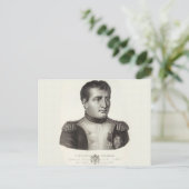 Napoleon Bonaparte Elegant Antiek Engraving Briefkaart (Staand voorkant)