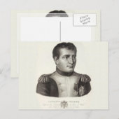 Napoleon Bonaparte Elegant Antiek Engraving Briefkaart (Voorkant / Achterkant)