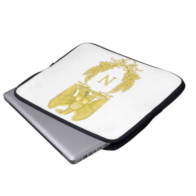 Napoleon Bonaparte Emblem Laptop Sleeve (Voorkant onderkant)