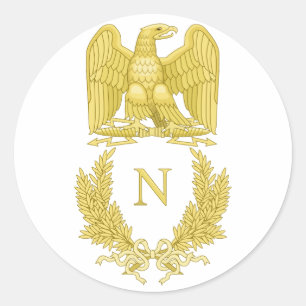 Napoleon Bonaparte Emblem Ronde Sticker