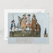 Napoleon Bonaparte en Varsovian Sentry Briefkaart (Voorkant / Achterkant)