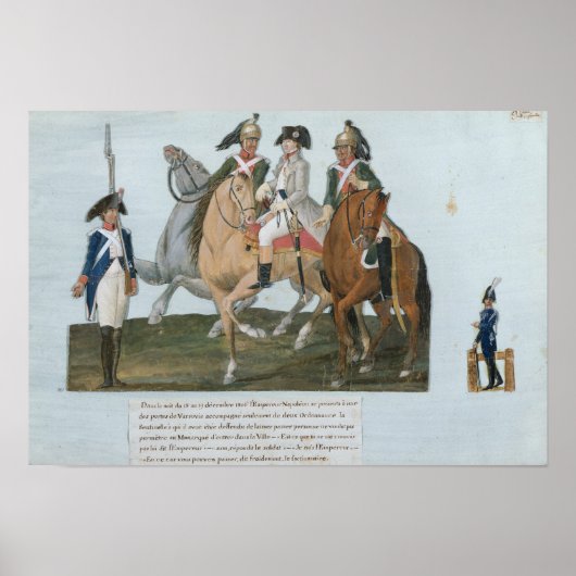Napoleon Bonaparte en Varsovian Sentry Poster (Voorkant)