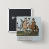 Napoleon Bonaparte en Varsovian Sentry Vierkante Button 5,1 Cm (Voorkant /achterkant)