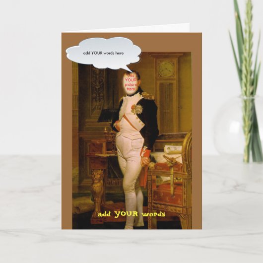 Napoleon Bonaparte Faceinhole Card (Voorkant)