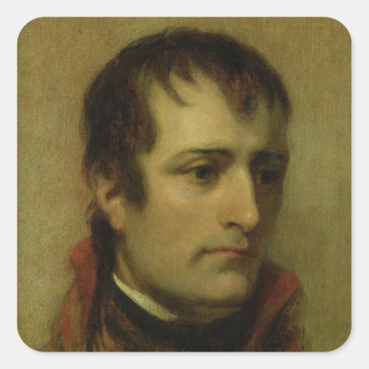 Napoleon Bonaparte First Consul, 1802 Vierkante Sticker (Voorkant)