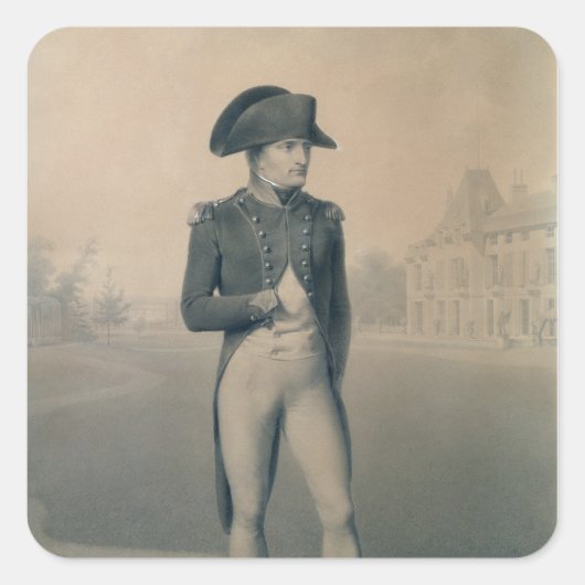 Napoleon Bonaparte First Consul in Malmaison Vierkante Sticker (Voorkant)