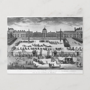 Napoleon Bonaparte First Consul, ReviewingTroops Briefkaart